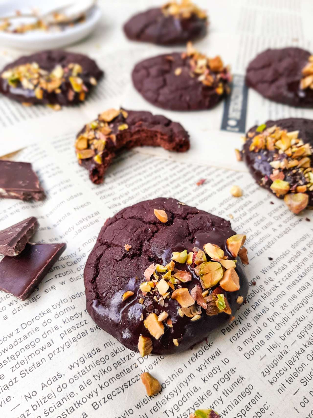 Czekoladowe ciastka z fasoli