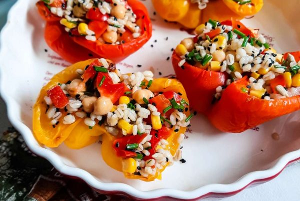 Warzywne faszerowane papryki