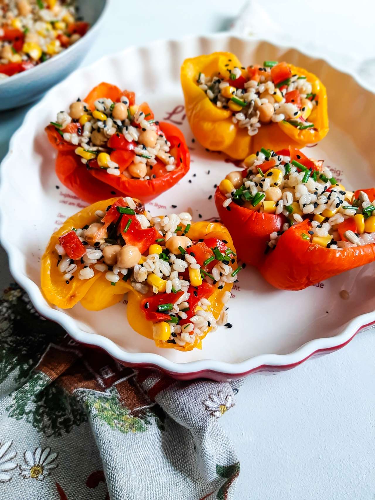 Warzywne faszerowane papryki